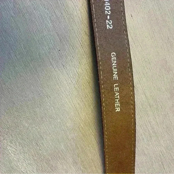 Nocona tooled belt with buckle - Picture 4 of 6